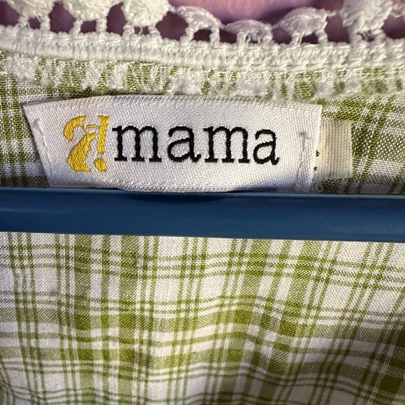 mama green plaid detailed shirt - Picture 3 of 3